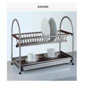 STAINLESS STEEL KITCHEN DISH RACK WITH DRIP TRAY